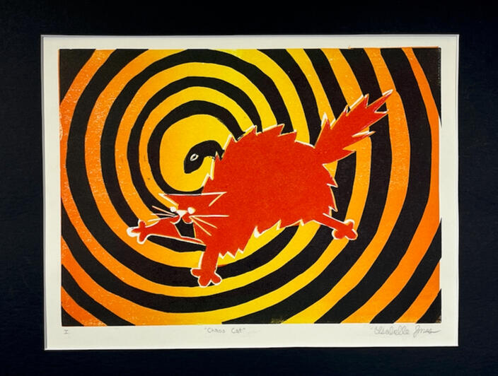 Chaos Cat pt 1 - Silk Screen 2024